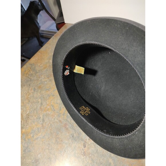 Hats of Character Bowler Derby Hat Fenton New York Hand Blocked Mens 6 7/8 VTG - Picture 7 of 14